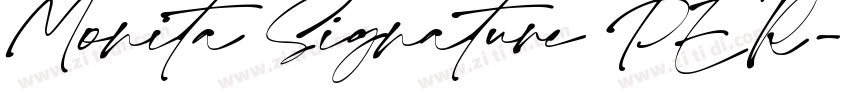 Monita Signature PER字体转换